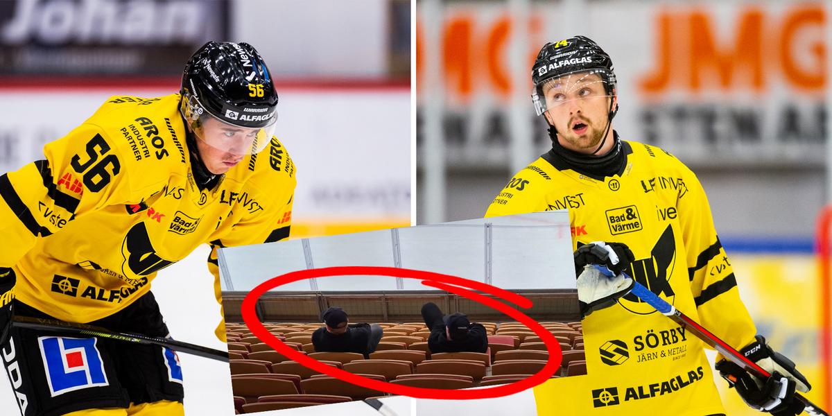 Västerås IK: JUST NU: Två VIK-spelare klev av efter första – NHL-lånet en av dem: ”Kan bara hoppas att det inte är allvarligt”