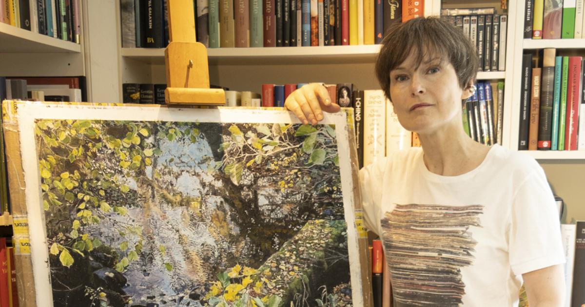 CajsaStina Åkerström ställer ut sin konst på Rosenlunds Herrgård