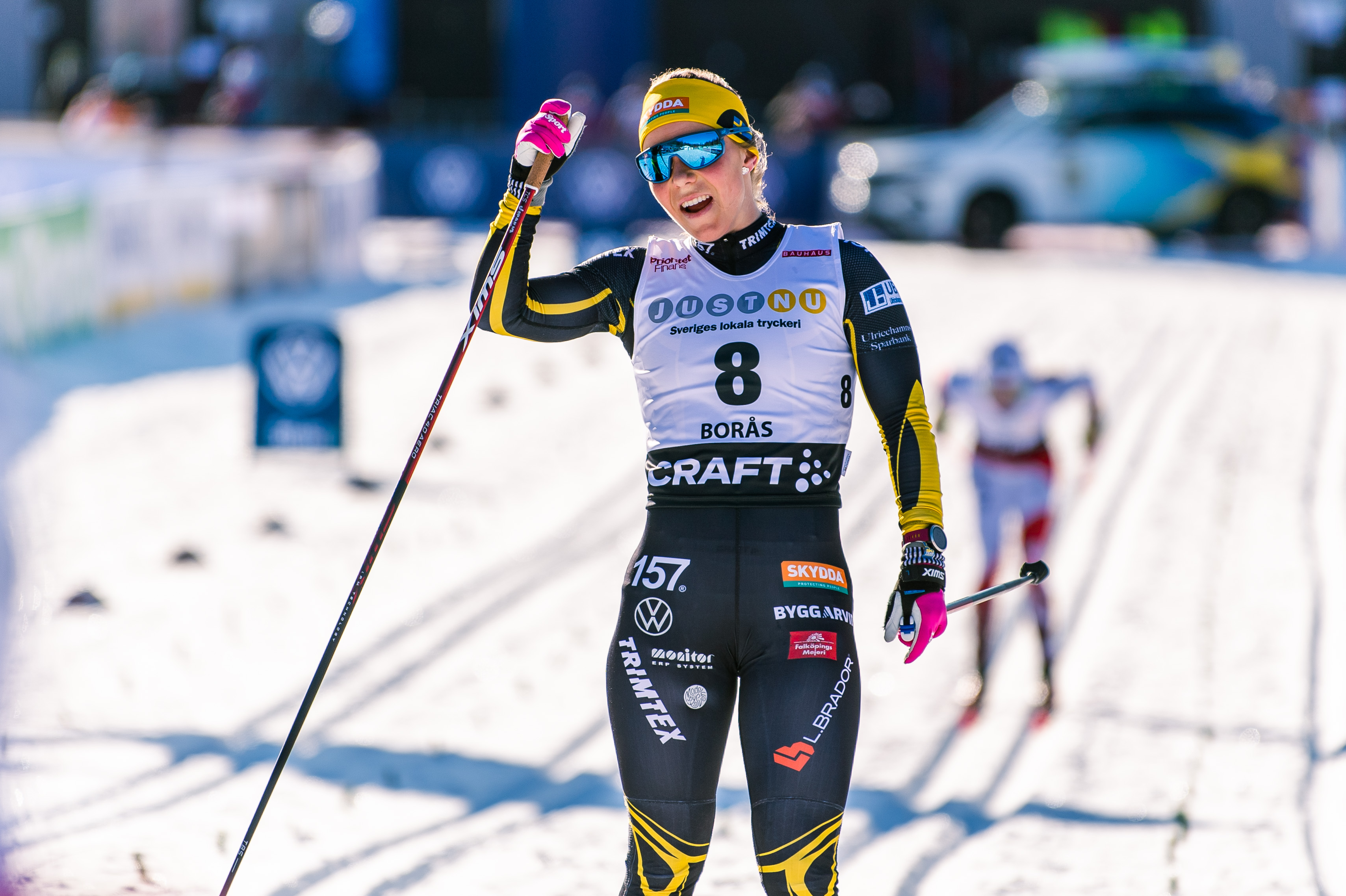 There were two races clearly approved by Falköping girl Johanna Hagström at the end of the Volkswagen Cup weekend in Falun.  He finished 15th on Saturday and 10th on Sunday.  Photo: Mathias Bergeld / BILDBYRÅN /