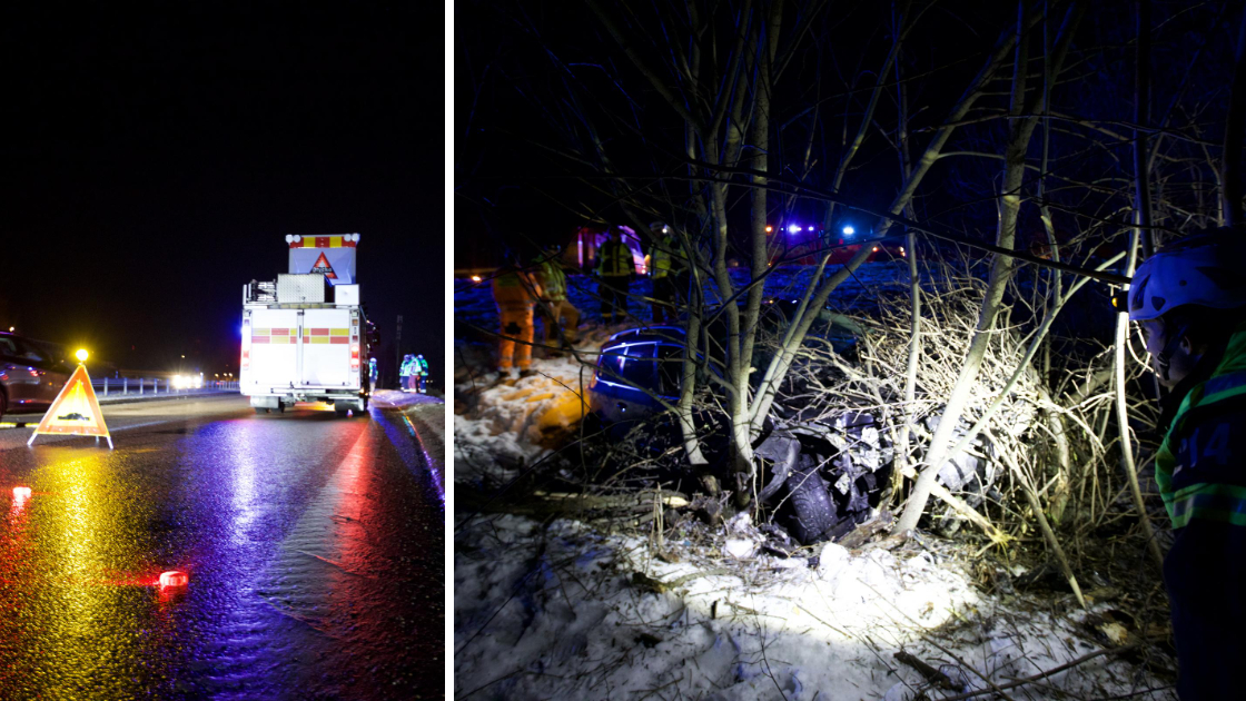 Trafikolycka På E16 Bil Körde Av Vägen ”känd Kurva” Dala Demokraten 