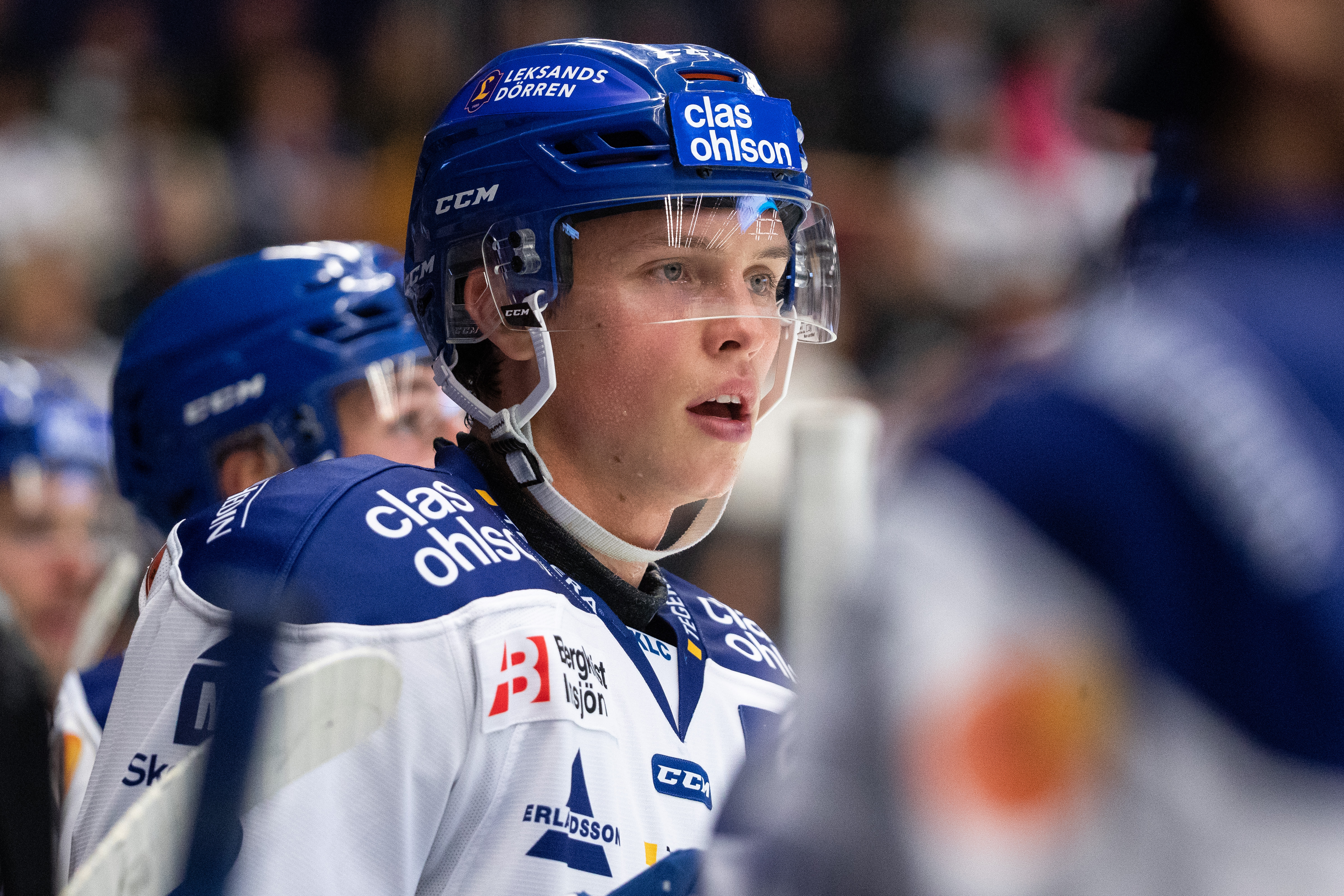 Wilde Bröms is the only Leksand player to have scored in the last two games. Photo: Daniel Eriksson / Bildbyrån