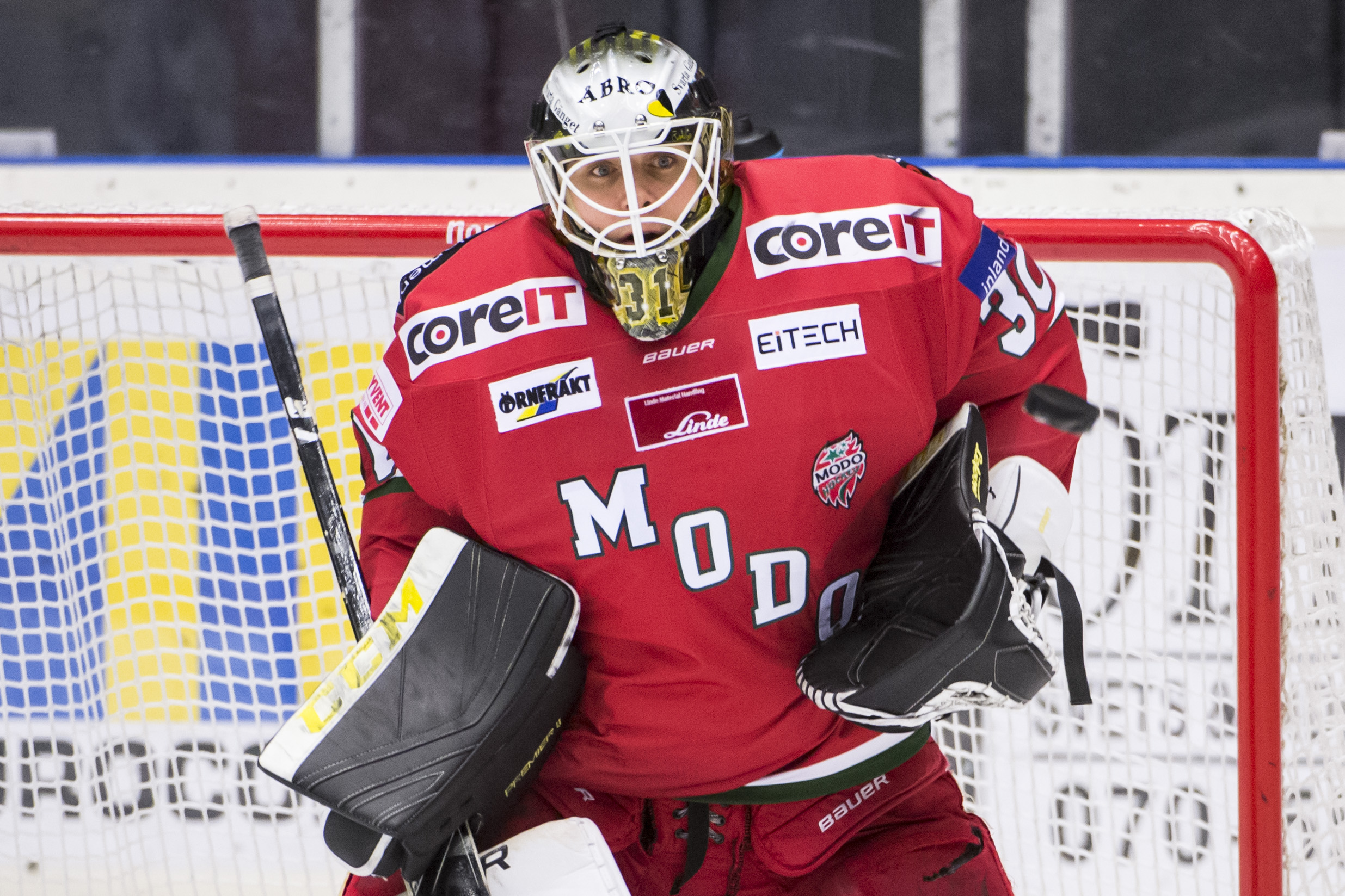 Linus Lundin was the best player of the game when Modo scored two points in Oskarshamn. Picture: Erik Mårtensson / TT.