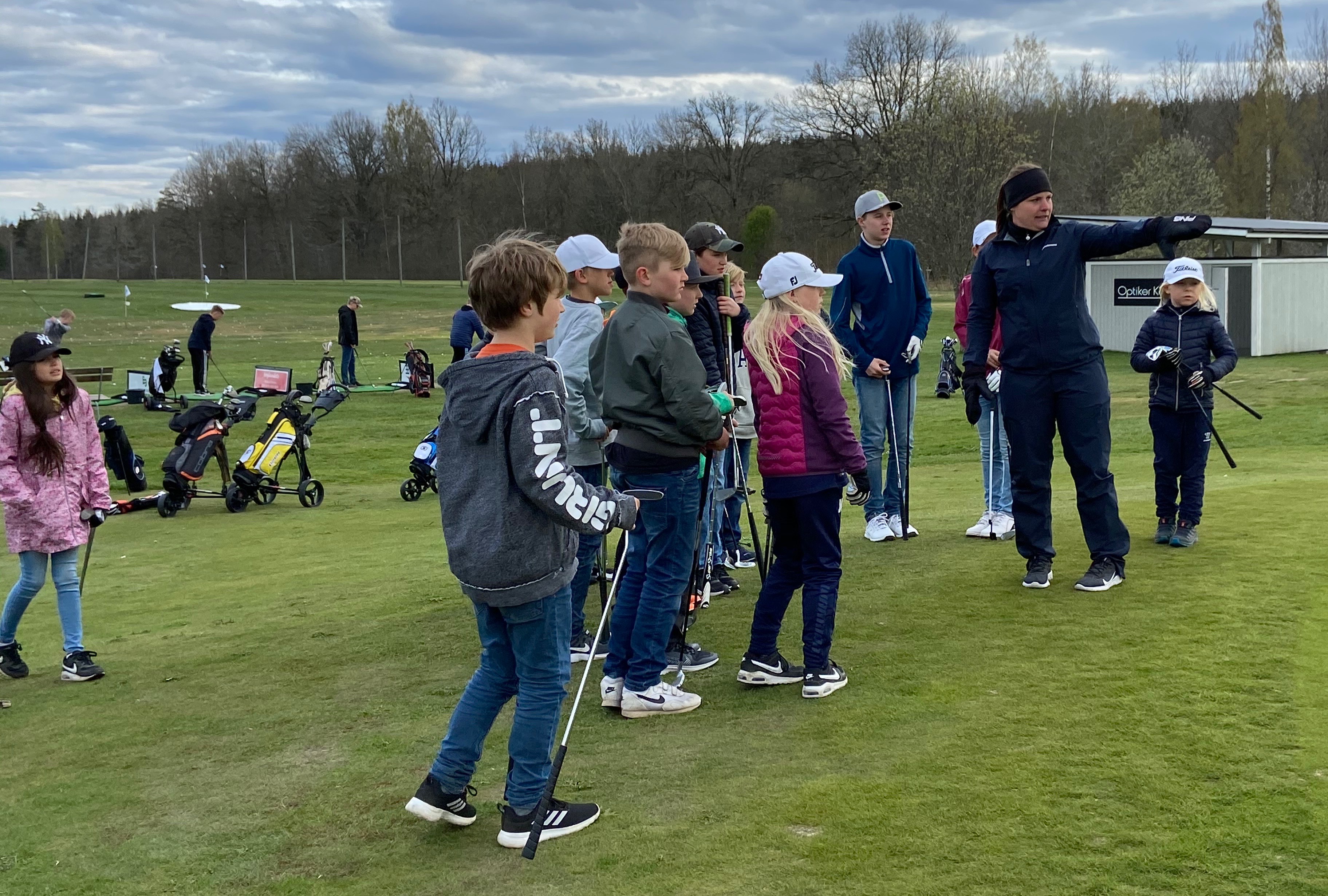 Juniorträningen golfklubben igång –