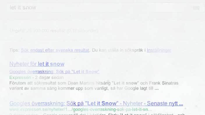 Google ordnar snöfall – Sydsvenskan