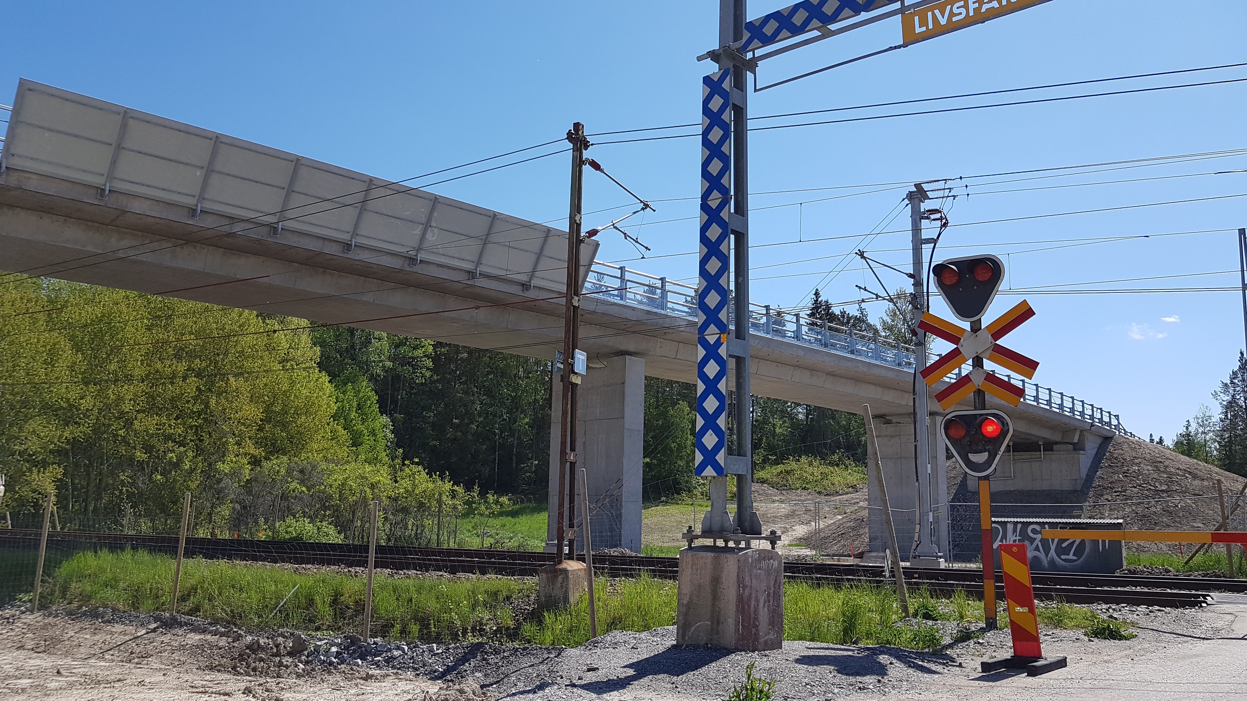 Efter Omvägar Och Inställd Tågtrafik Nu öppnar Bron över Järnvägen Vid Solviks Grindar Lt 