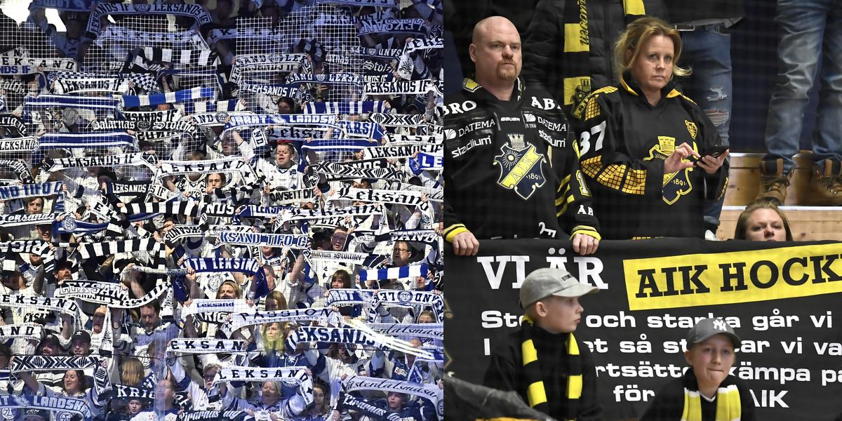 Leksands IF: 
    Leksand dominerade isen OCH läktaren mot AIK  – så bra var fansen i Tegera Arena: 