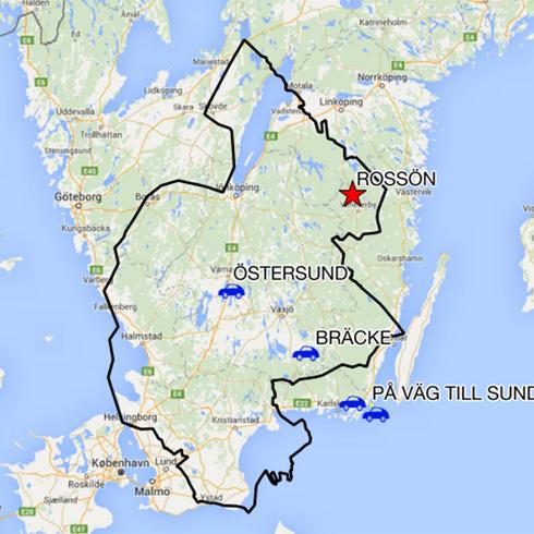 Här är poliskartan som sprider sig över hela Sverige