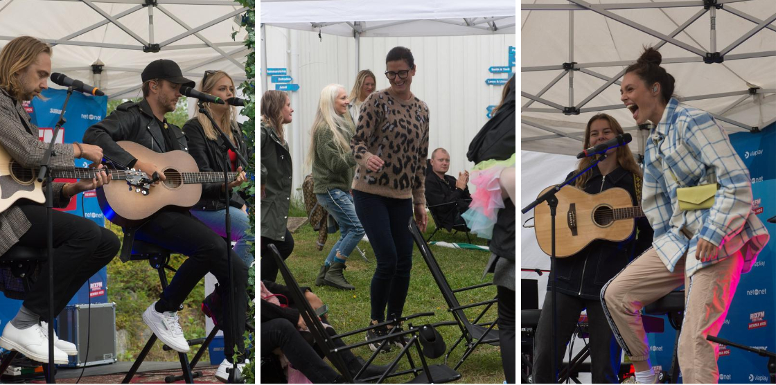 BILDEXTRA: RIX FM-festival flyttade till Kvissleby – Malin fick kändisbesök  i trädgården: 