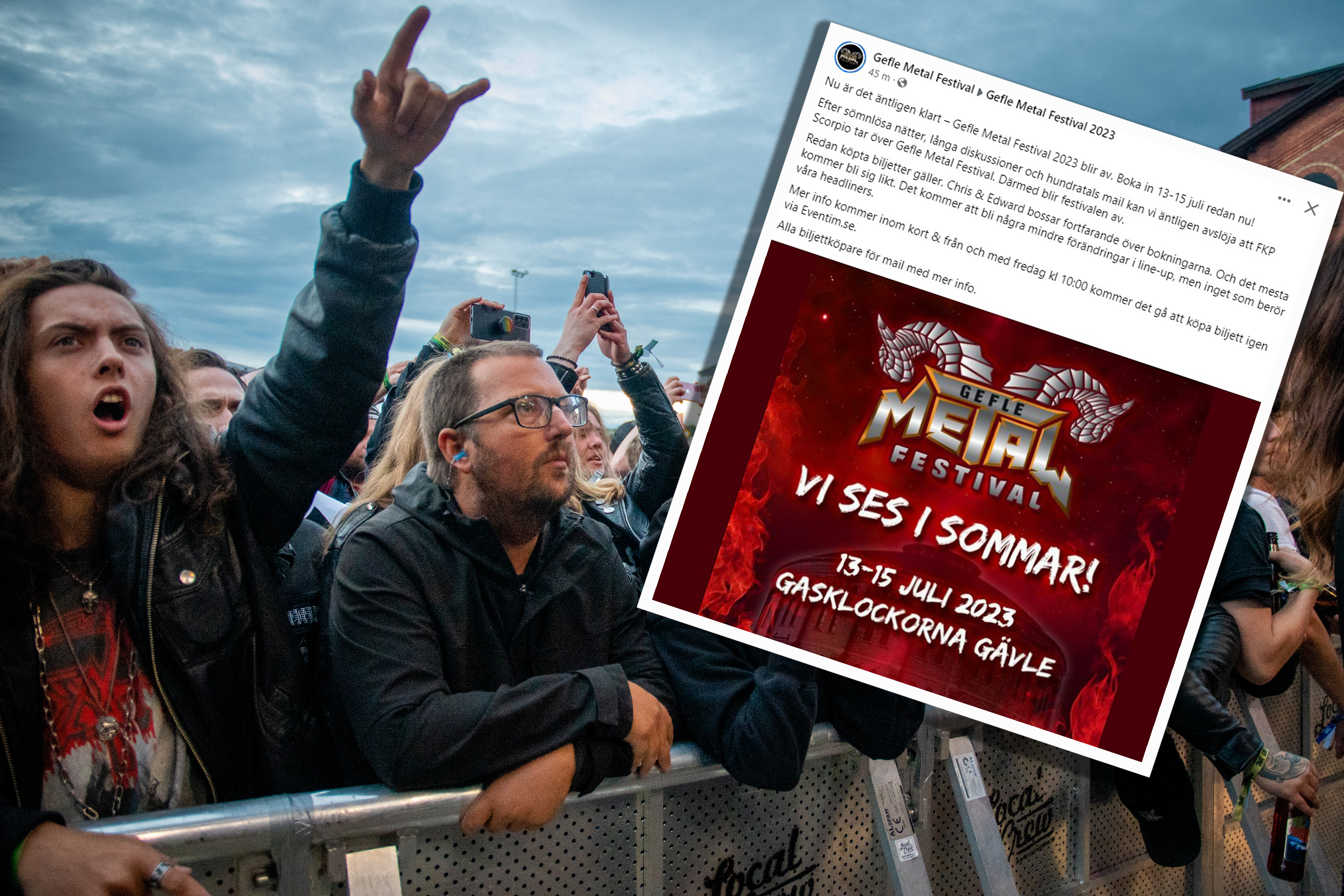 Gefle Metal Festival räddas – FKP Scorpio tar över – Gefle Dagblad