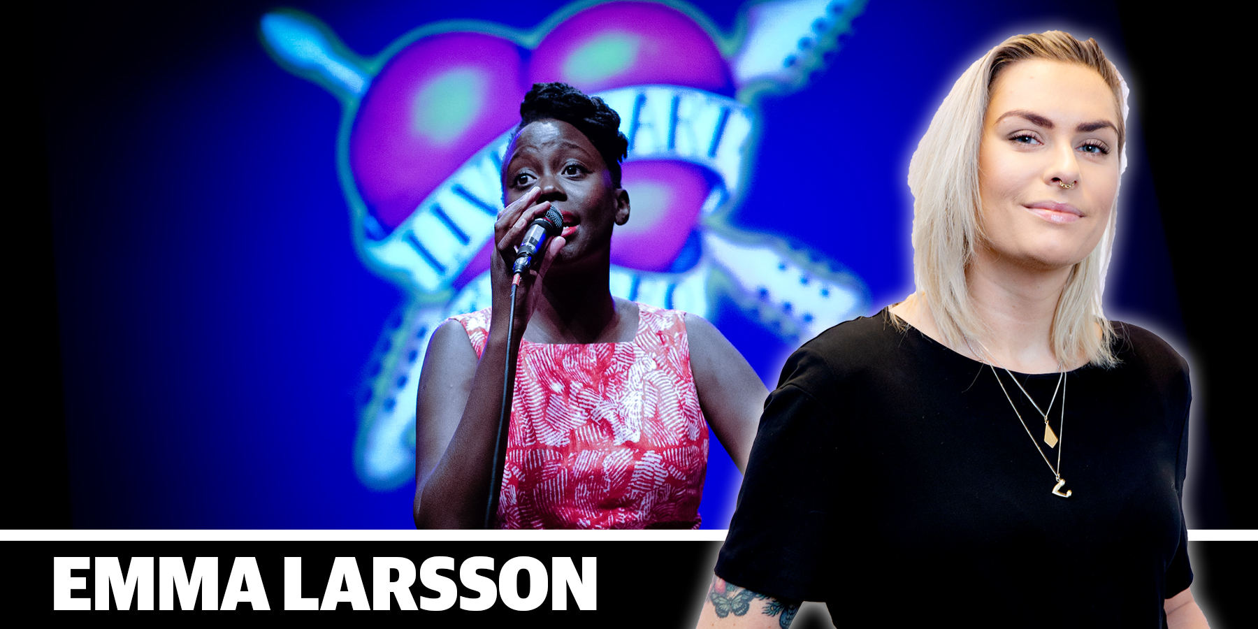 Emma Larsson Står På Na Scenen Under Live At Heart ”drömjobb” Nerikes Allehanda 